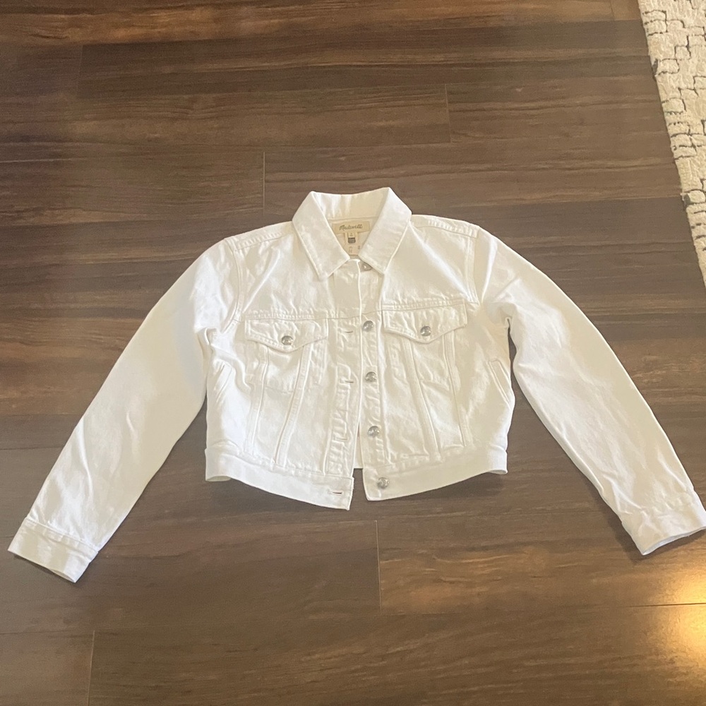 Women's White Denim Jacket